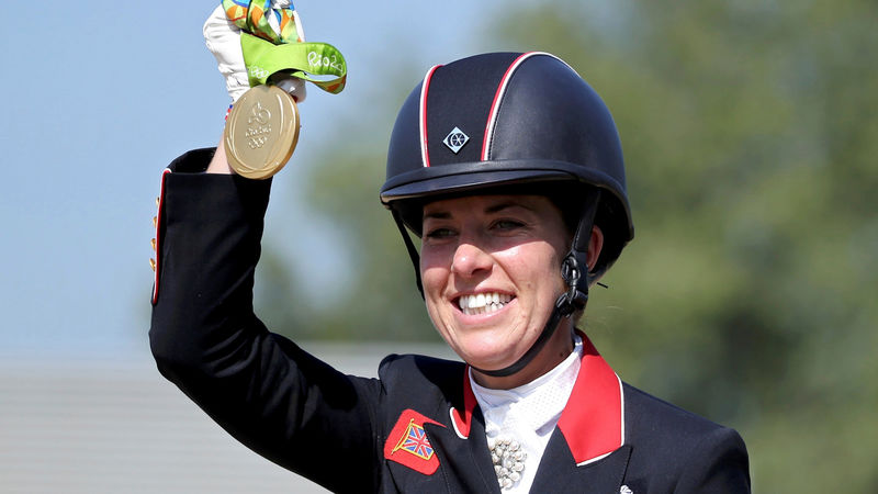 © Reuters. Equestrian - Dressage Individual Victory Ceremony