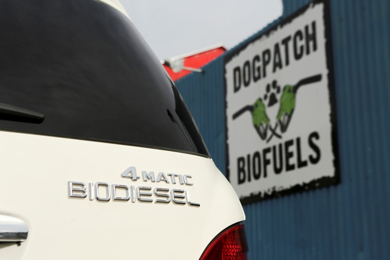 © Reuters. A biodiesel vehicle is seen at Dogpatch Biofuels filling station in San Francisco,
