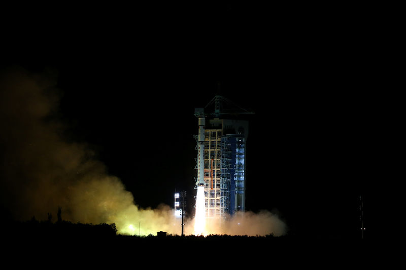© Reuters. World's first quantum satellite is launched in Jiuquan