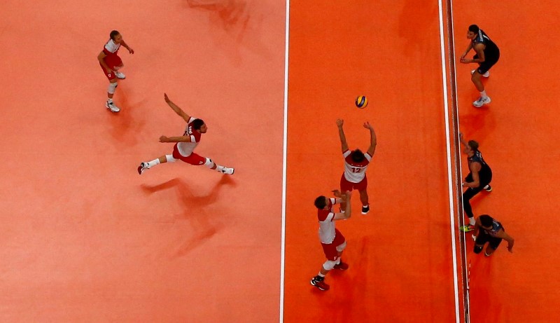 © Reuters. 2016 Rio Olympics - Volleyball Men's Quarterfinals