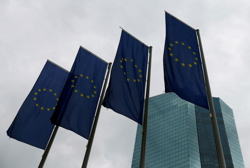 © Reuters. European Central Bank headquarters are pictured in Frankfurt