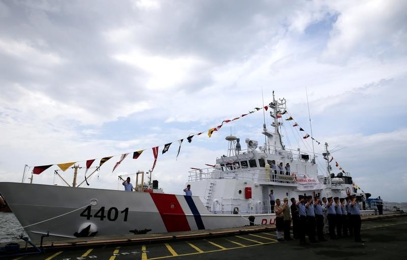 © Reuters. الفلبين تحصل على أول سفينة خفر سواحل من اليابان لتعزيز الأمن
