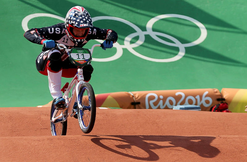 © Reuters. Cycling BMX - Men's BMX Quarterfinals