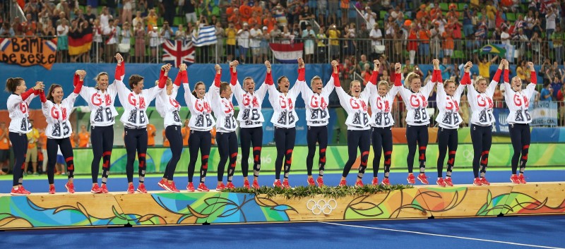 © Reuters. Hockey - Women's Victory Ceremony