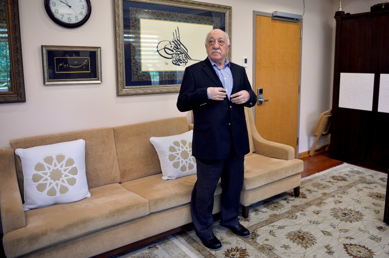 © Reuters. U.S. based cleric Fethullah Gulen at his home in Saylorsburg, Pennsylvania