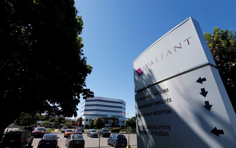 © Reuters. The headquarters of Valeant Pharmaceuticals International Inc is seen in Laval Quebec