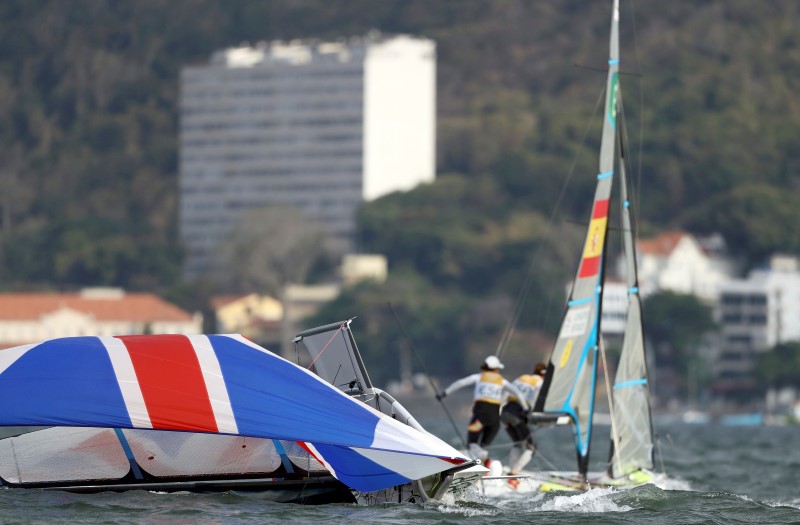 © Reuters. Sailing - Women's Skiff - 49er FX - Medal Race