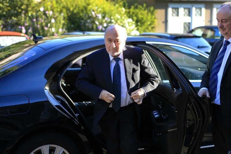 © Reuters. Blatter comparece ante el TAS para apelar su suspensión por seis años