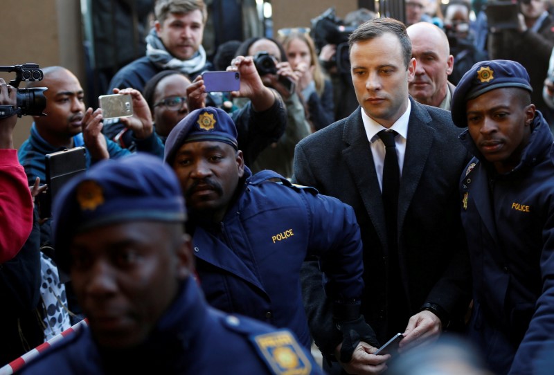 © Reuters. L’APPEL CONTRE LA CONDAMNATION DE PISTORIUS REJETÉ