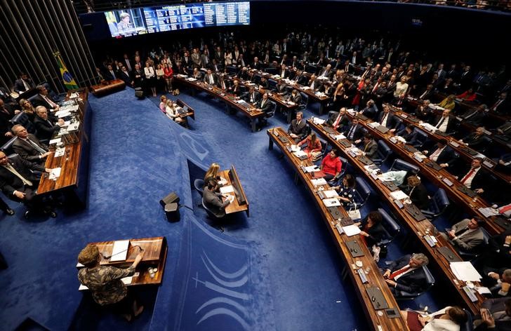 © Reuters. Plenário do Senado durante julgamento do impeachment da presidente afastada Dilma Rousseff