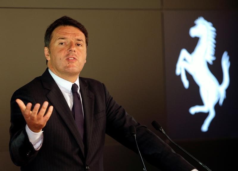 © Reuters. Il presidente del Consiglio Matteo Renzi