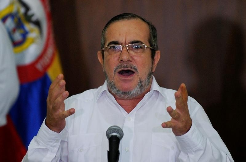 © Reuters. الحكومة الكولومبية وفارك توقعان على اتفاق سلام في قرطاجنة في 26 سبتمبر