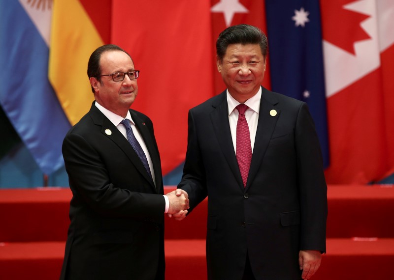 © Reuters. HOLLANDE FIXE LE CLIMAT, LE TERRORISME ET LES PARADIS FISCAUX COMME OBJECTIFS DE LA FRANCE AU G20