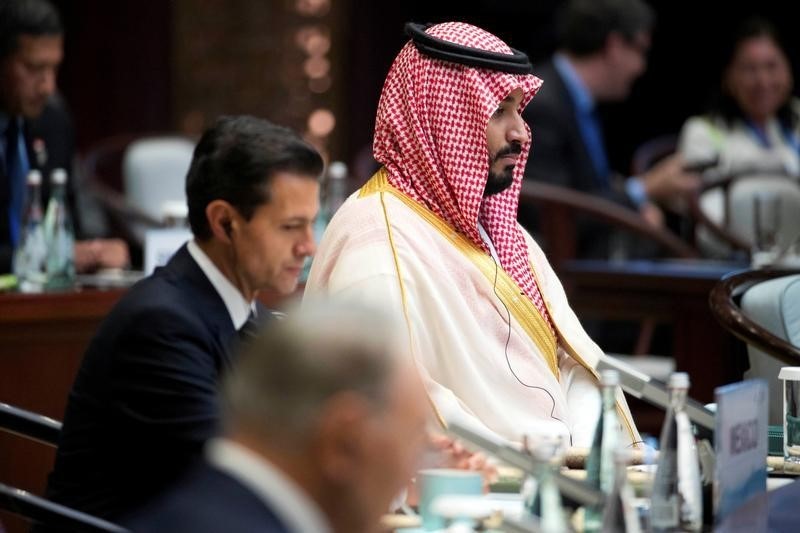 © Reuters. Saudi Arabian Deputy Crown Prince Mohammed bin Salman  attends the G20 Summit, in Hangzhou
