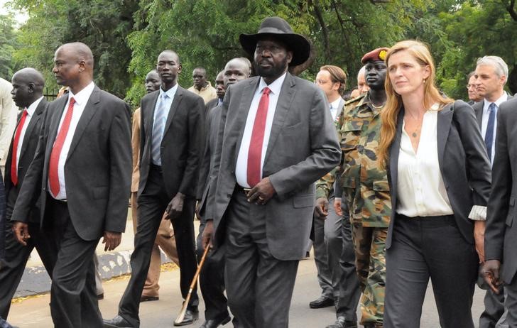 © Reuters. جنوب السودان توافق على قبول المزيد من قوات الأمم المتحدة لتجنب حظر السلاح