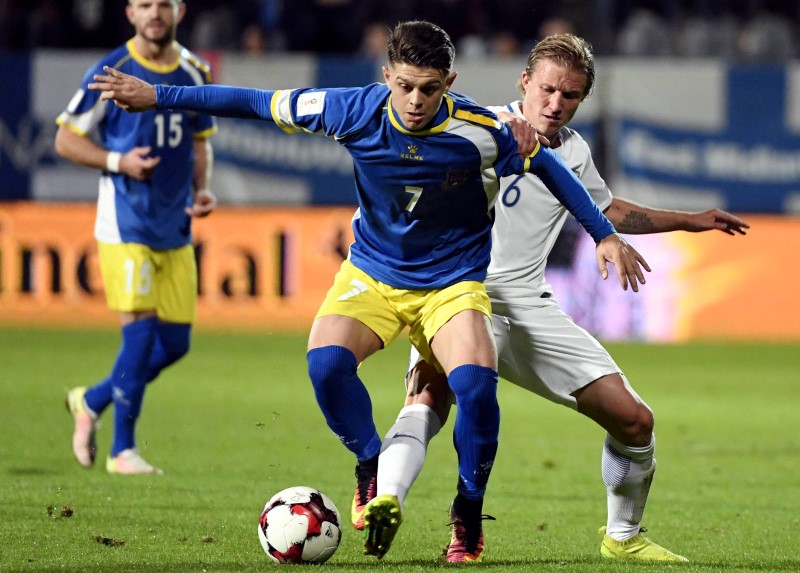 © Reuters. Football Soccer - Finland v Kosovo - World Cup 2018 Qualifying European Zone