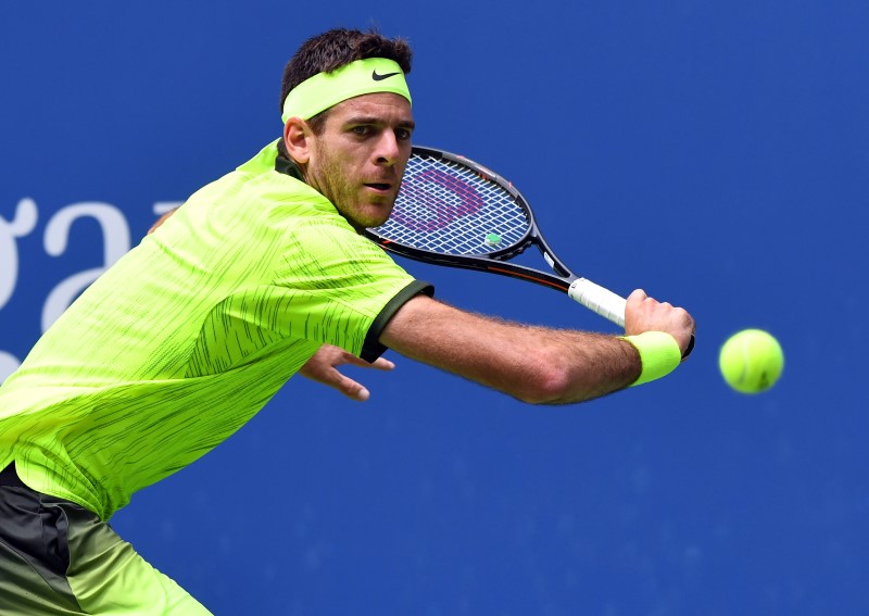 © Reuters. Del Potro avanza a cuartos de final del Abierto de Estados Unidos