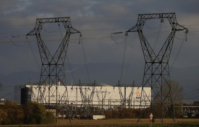 © Reuters. APPEL À LA GRÈVE À EDF CONTRE LA FERMETURE DE FESSENHEIM