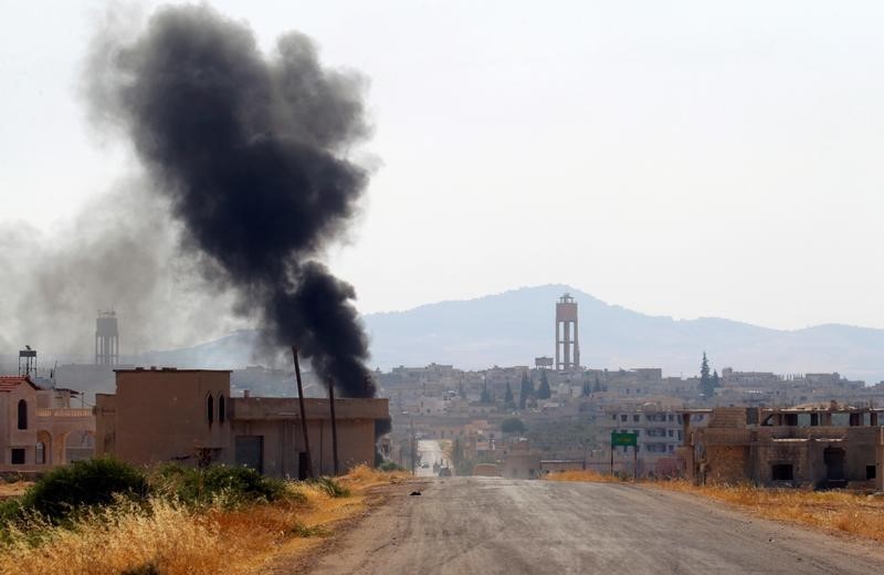 © Reuters. Los combates en la provincia siria de Hama causan 100.000 desplazados