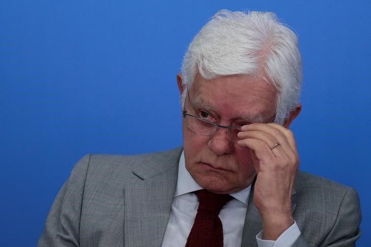 © Reuters. Secretário-geral do PPI, Moreira Franco, durante reunião no Palácio do Planalto, em Brasília