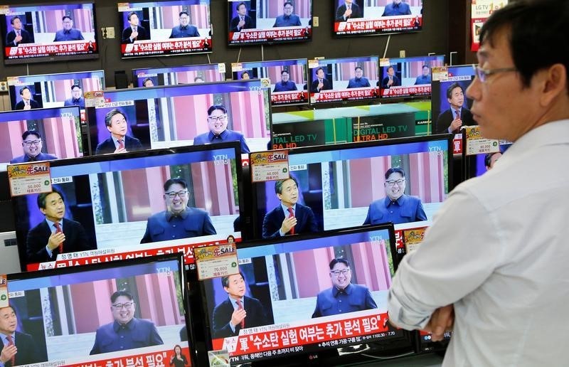 © Reuters. Corea del Norte realiza su quinta prueba nuclear, la más potente a la fecha