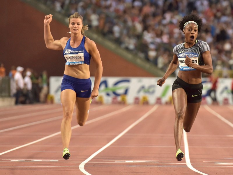© Reuters. Athletics - IAAF Athletics Diamond League final - Women's 100m - King Baudouin stadium, Brussels