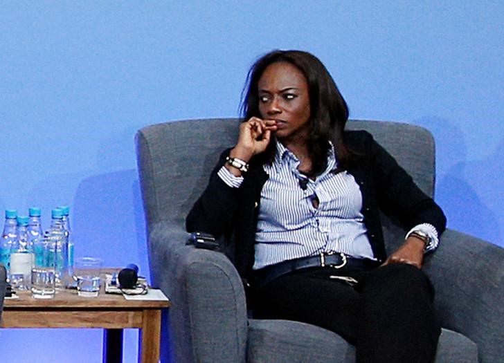 © Reuters. FILE PHOTO - Sierra Leone Football Association President Isha Johansen attends a panel discussion during the Anti-Corruption Summit London 2016, at Lancaster House in central London