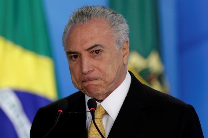 © Reuters. Michel Temer durante evento no Palácio do Planalto