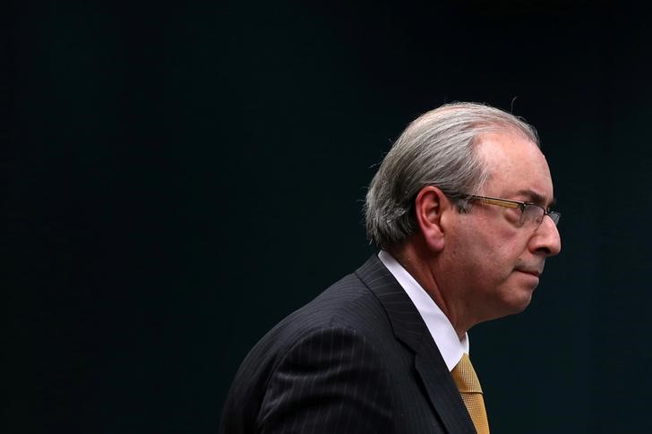 © Reuters. Deputado afastado Eduardo Cunha durante sessão da Comissão de Constituição e Justiça da Câmara, em Brasília