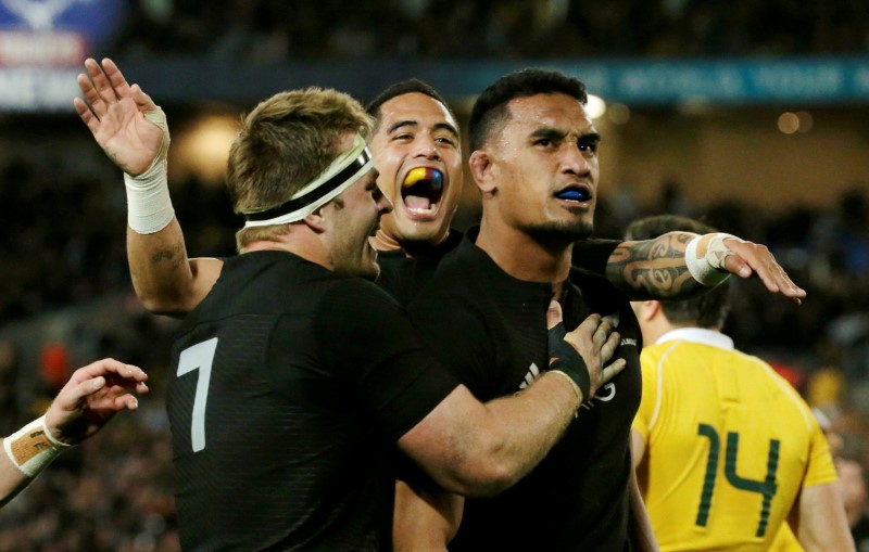 © Reuters. Australia Rugby Union - Bledisloe Cup - Australia's Wallabies v New Zealand All Blacks - Olympic Stadium, Sydney