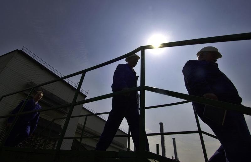 © Reuters. L'EMPLOI EN ZONE EURO À UN PIC DEPUIS 2008