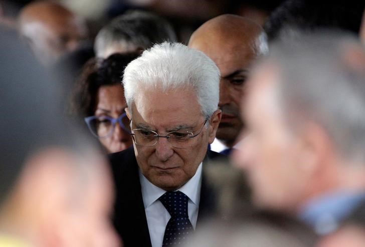 © Reuters. Il presidente della Repubblica Sergio Mattarella