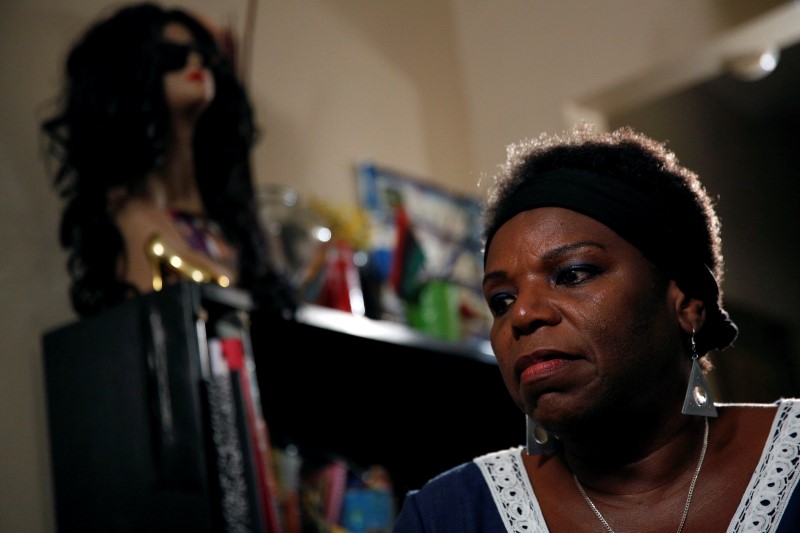 © Reuters. Tanya Walker gives an interview at her apartment in New York