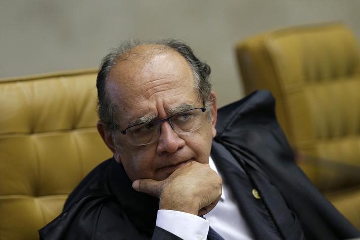 © Reuters. Ministro Gilmar Mendes durante sessão do Supremo Tribunal Federal, em Brasília