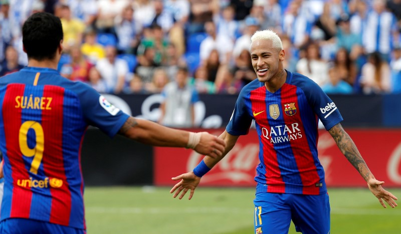 © Reuters. Football Soccer - Spanish Liga Santander - Leganes v Barcelona