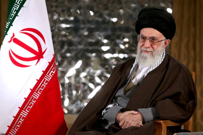 © Reuters. Iran's Supreme Leader Ayatollah Ali Khamenei poses before delivering a speech marking the Iranian New Year