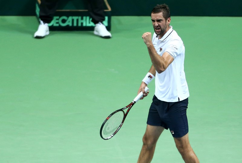 © Reuters. Tennis - Croatia v France - Davis Cup Semi Final