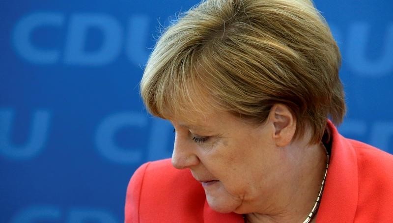 © Reuters. La cancelliera tedesca Angela Merkel