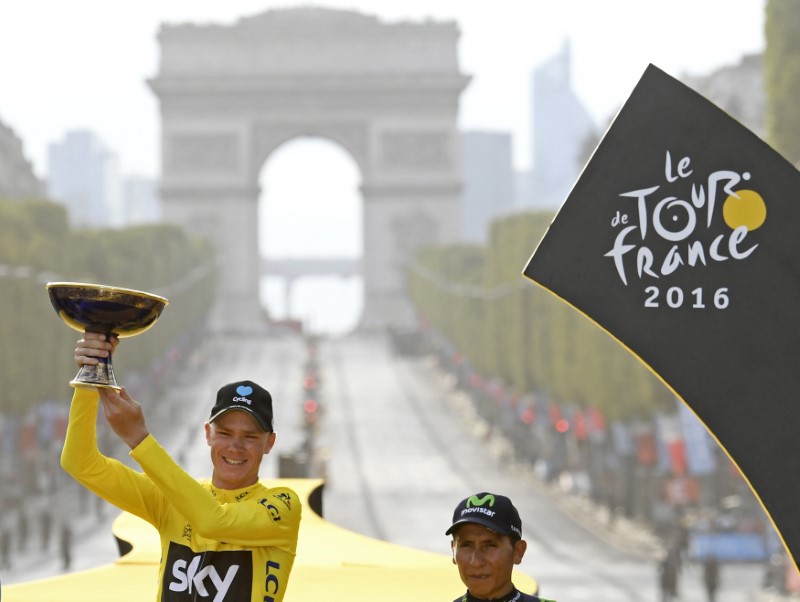 © Reuters. Cycling - Tour de France cycling race - Stage 21 from Chantilly to Paris, France