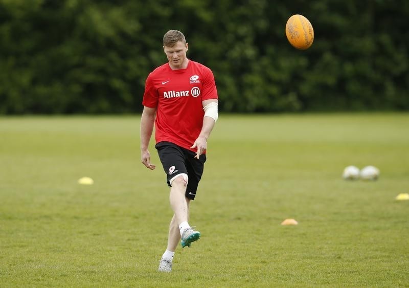 © Reuters. Saracens Training