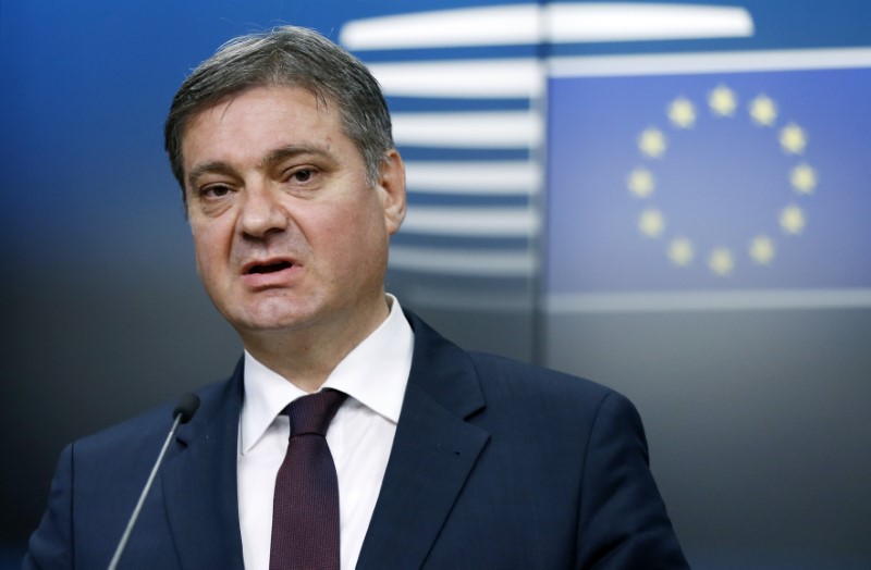 © Reuters. Bosnia and Herzegovina's PM Zvizdic addresses at a news conference after an association council with the European Union in Brussels