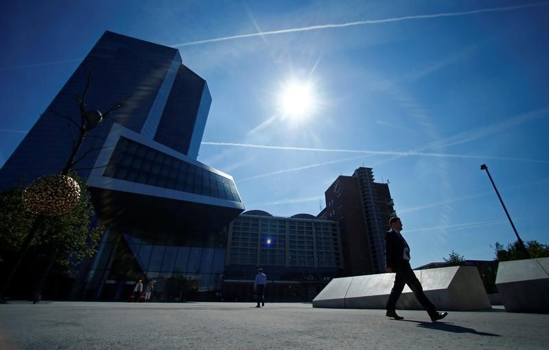 © Reuters. Headquarters of the European Central Bank are pictured in Frankfurt