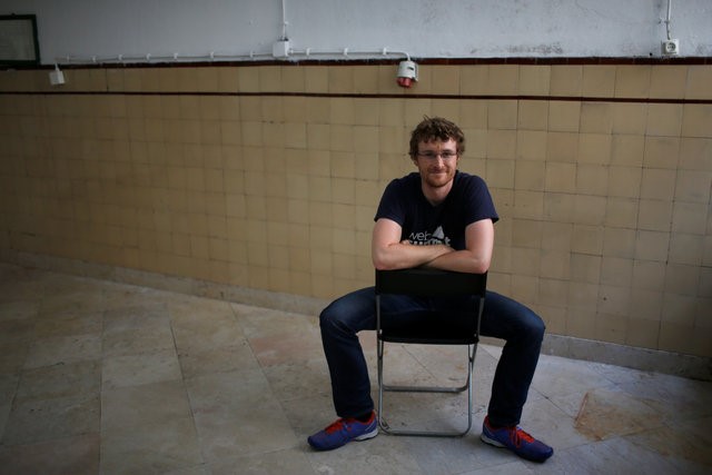 © Reuters. Paddy Cosgrave, co-founder of Web Summit, poses for a portrait after an interview with Reuters in Lisbon