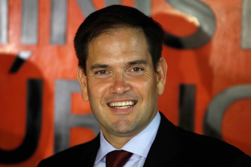 © Reuters. U.S. Senator Marco Rubio in Tegucigalpa