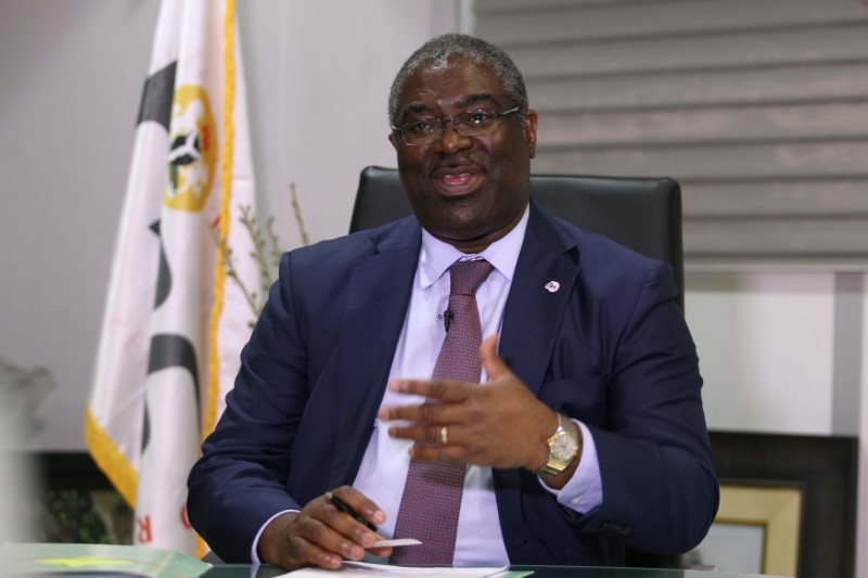 © Reuters. Executive Chairman of NigeriaÕs Federal Inland Revenue Service (FIRS), Mr Tunde Fowler speaks during an exclusive interview with Reuters in Abuja, Nigeria.