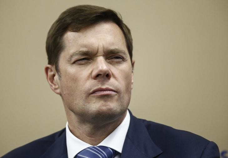 © Reuters. Алексей Мордашов на сессии ПМЭФ