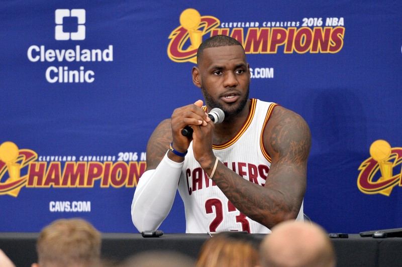 © Reuters. NBA: Cleveland Cavaliers-Media Day