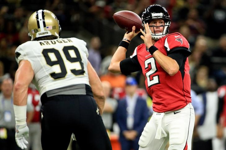 © Reuters. NFL: Atlanta Falcons at New Orleans Saints