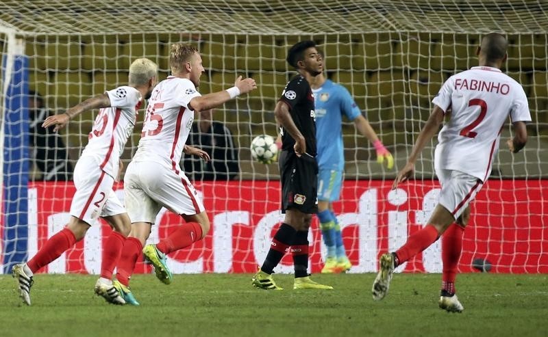 © Reuters. AS Monaco v Bayer 04 Leverkusen - UEFA Champions League