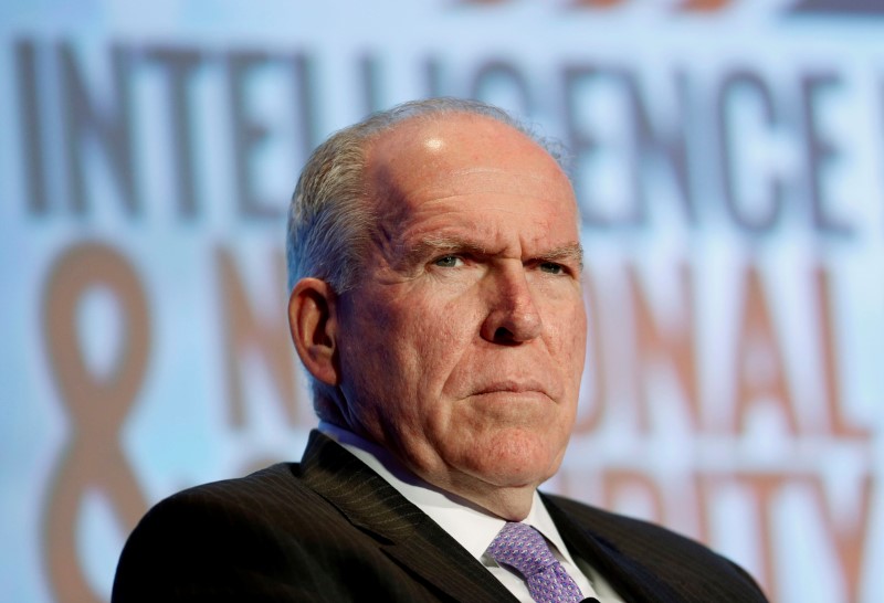 © Reuters. CIA Director Brennan participates in session at Intelligence and National Security Summit in Washington